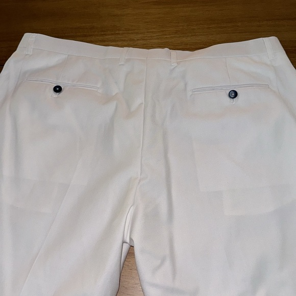 Paisley & Gray Men’s 40 x 32 White Flat Front Dressy Pants - Picture 5 of 6